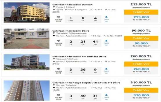 Kamu bankalarından satılık ucuz ev ilanları!