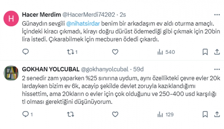 Kiracılara soruldu: Ev sahibiniz kira zammı yaparken yüzde 25 sınırına uydu mu?