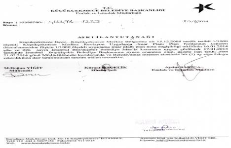 Küçükçekmece Halkalı ve Merkez imar planı askıya çıktı!