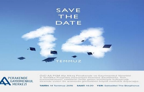 Alp Alkaş Gayrimenkul Merkezi sertifika töreni 14 Temmuz'da!