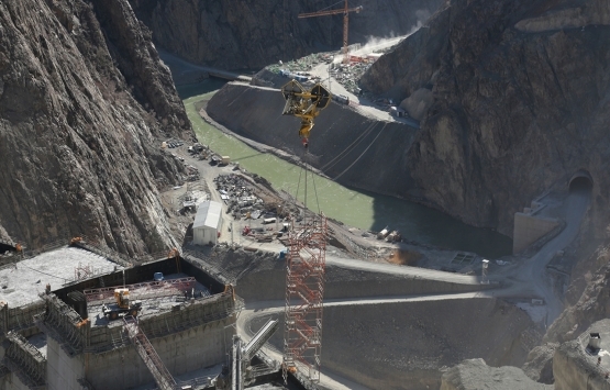Yusufeli Barajı inşaatının yüzde 76 sı tamamlandı!