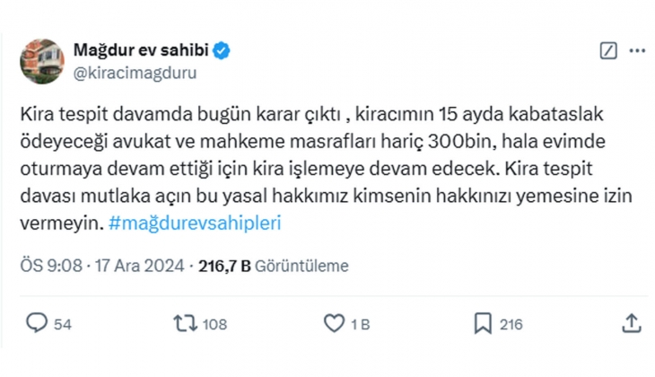 Mağdur ev sahiplerine kira tespit davası çağrısı: Mutlaka açın, yasal hakkınızın yenmesine izin vermeyin!