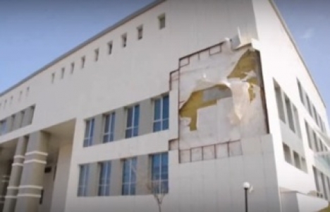  Malkara Devlet Hastanesi açılmadan dökülüyor!