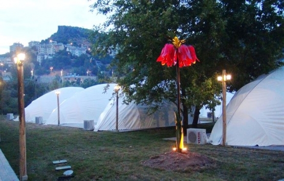 Tunceli de çadır kamp konseptli otel açıldı!