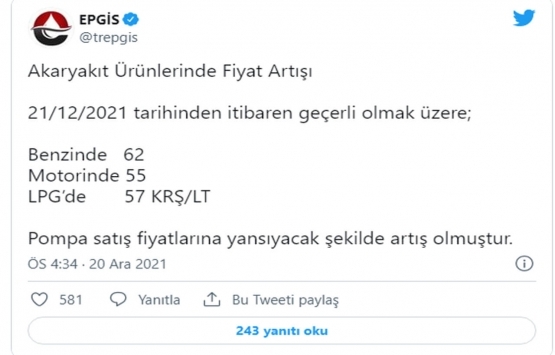 Benzin, motorin ve otogaza bir zam daha!