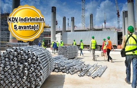 İnşaat sektöründe KDV indirimi kalıcı hale getirilmeli!