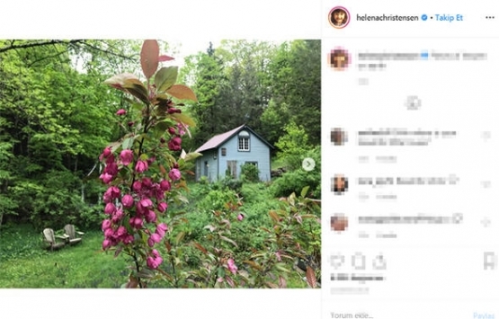 Helena Christensen huzuru dağ evinde buldu!