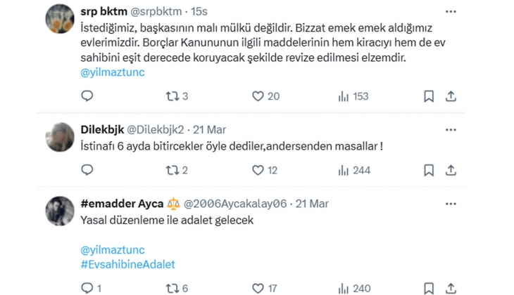 Mağdur ev sahibinden Bakan Tunç a çağrı: 3 ayda istinafı bitirin! 