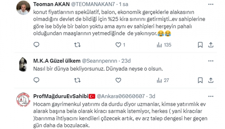 Ev sahiplerine her 2 yıl sonunda kiracıyı evden çıkarma hakkı verilmeli! 