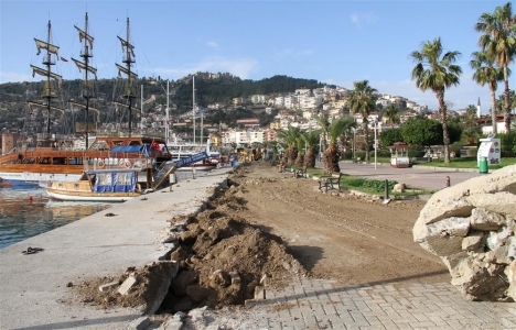 Alanya sahilde düzenlemeler yapıldı!