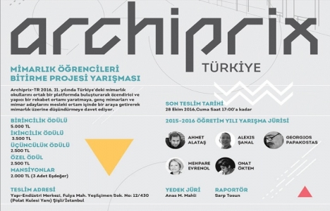 Mimarlık Öğrencileri Bitirme Projesi Yarışması 28 Ekim de son!