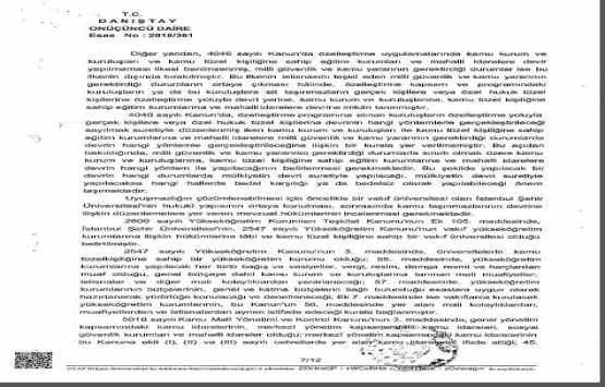 İstanbul Şehir Üniversitesi’ne usulsüz şekilde bedelsiz arazi tahsis edilmiş!