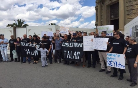 TCDD’deki özelleştirme protesto edildi!