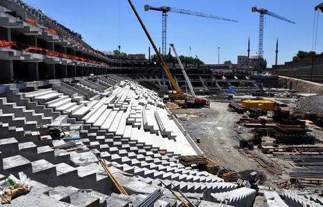 Vodafone Arena inşaatından yeni fotoğraflar!