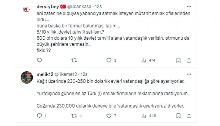 Yabancıya konut satışında alt limitin 600 bin dolara yükseltilmesine vatandaşlar ne dedi? 