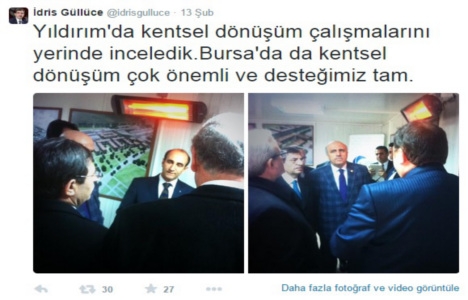İdris Güllüce Yıldırım kentsel dönüşüm çalışmalarını inceledi!