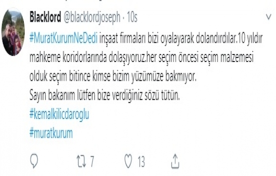 Konut mağdurlarından Murat Kurum a çağrı! 