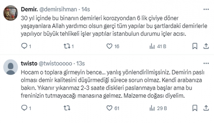 Emlak Konut GYO - THY Yenişehir Evleri nin inşaatında flaş iddia: Konutlar paslı demirlerle yapılıyor!