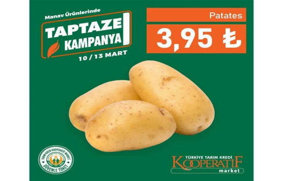 Kooperatif Market ten 5 meyve ve sebzede kampanya! İşte fiyat listesi!