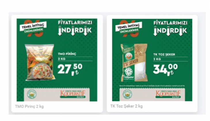 Tarım Kredi’de büyük indirim! Ayçiçek yağı, şeker, çay fiyatları dip yaptı! İşte 5 Ekim 2022 fiyat listesi…