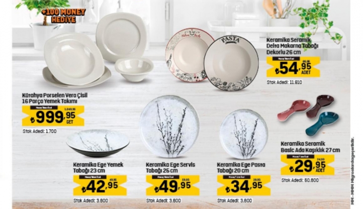 Migros'tan evleneceklere müjde! 16 parça yemek takımı 999,95 TL’ye, çaydanlık takımı 369 TL’ye düştü!