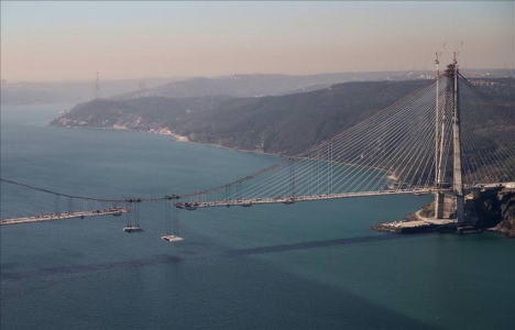 Yavuz Sultan Selim Köprüsü nde son tabliyeler yerleştirildi!