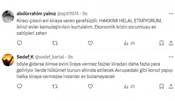 Sosyal medyada kira krizi tam gaz: Kiralarda yüzde 25 zam sınırı kalkarsa çok kişi evsiz kalır, sokakta kalır!