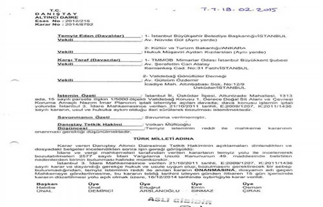 Validebağ Korusu nun yapılaşmaya açılmasıyla ilgili son karar verildi!