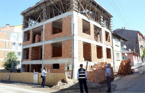 Eskişehir'de yapımı devam eden inşaatlar denetlendi!