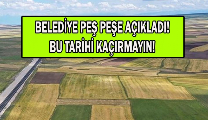 O ilde 8 adet arsa satılıyor! Arsa sahibi olmak isteyenlere büyük fırsat!