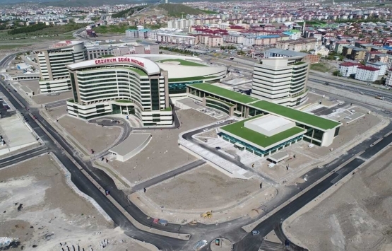 Erzurum Şehir Hastanesi'nin alt yapı ve çevre düzenlemesi çalışmaları yapılıyor!