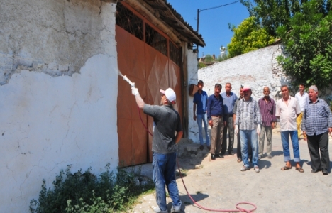 Manisa Kalemli'deki evlerin dış cepheleri yenileniyor!