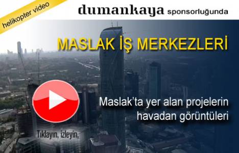 Maslak iş merkezlerinin havadan görüntüleri!