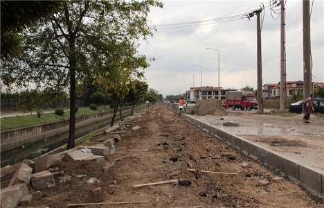 Sakarya bisiklet yolunda çalışmalar başladı!