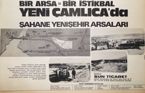 1972 yılında Çamlıca'da taksitle satılık arsa!