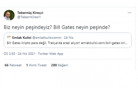 Bill Gates in Trakya dan arazi topladığı iddialarına Bakanlık tan yanıt!