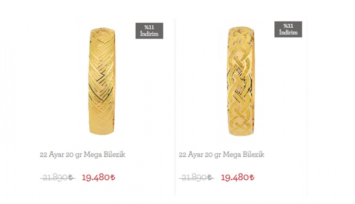 Koçak 22 ayar bileziklerde yüzde 11 indirim! Koçak 22 ayar bilezik fiyatları ne kadar? 28 Eylül 2022 fiyat listesi...