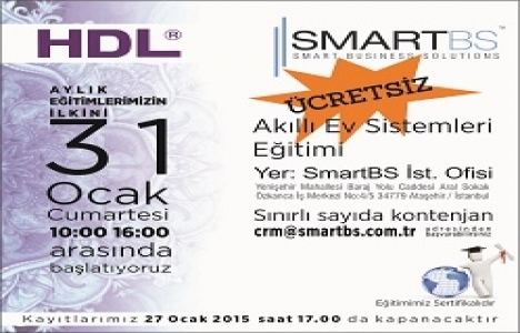 Akıllı Ev Sistemleri Eğitimi 31 Ocak'ta!