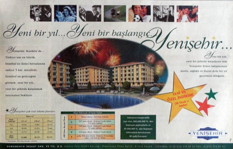 1998 yılında Dumankaya Yenişehir Evleri satışa sunulmuş!