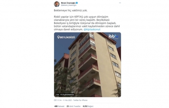 Ekrem İmamoğlu ndan riskli yapı çağrısı!