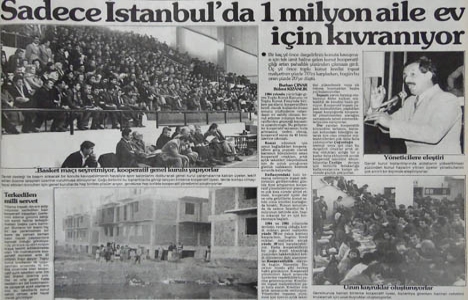 1988 yılında dar gelirlinin konuta kavuşması hayal olmuş!