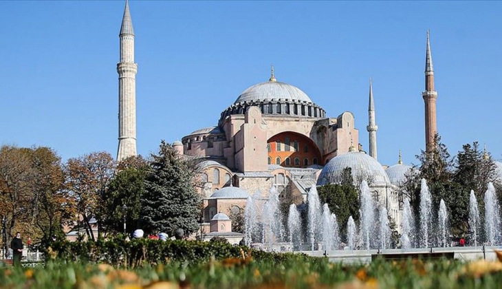 Ayasofya Camii nde restorasyon çalışmalarına başlandı!