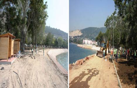 Hereke sahili düzenleme çalışmaları sürüyor!