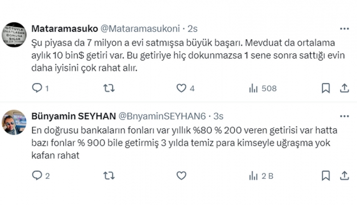 7 milyon TL lik evini satan faizden 310 bin TL kazanıyor! Konut yatırımı, faiz yatırımı mı mantıklı? Vatandaşlar ne dedi