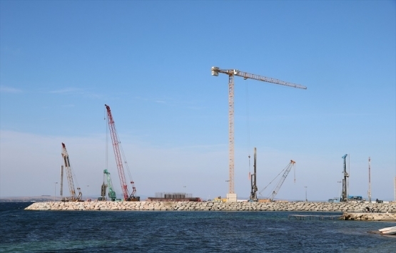 1915 Çanakkale Köprüsü ayaklarının bağ kirişleri monte ediliyor!