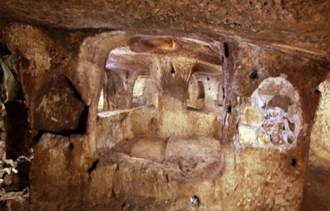 Nevşehirde bulunan yeraltı şehri