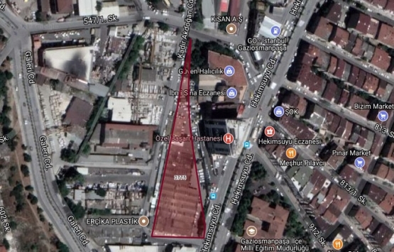 Gaziosmanpaşa da 21.9 milyon TL ye icradan satılık fabrika!