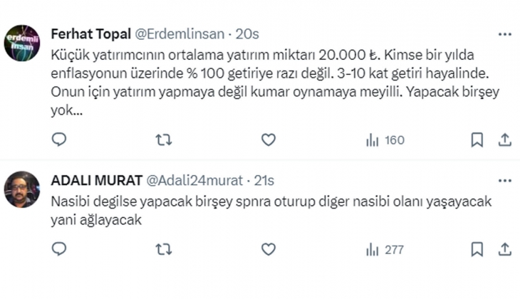 Artık yatırımcılar hisse için oturdukları evi satıyor!