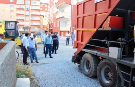 Çorum Sungurlu'da asfalt serme çalışması başladı!