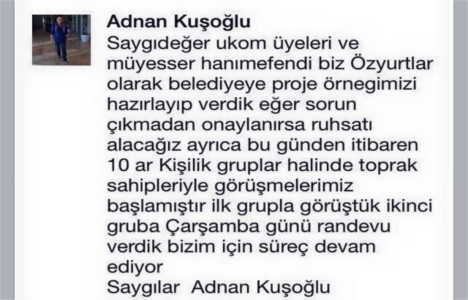 Özyurtlar Ukracity projesi için belediyeden onay bekliyor!